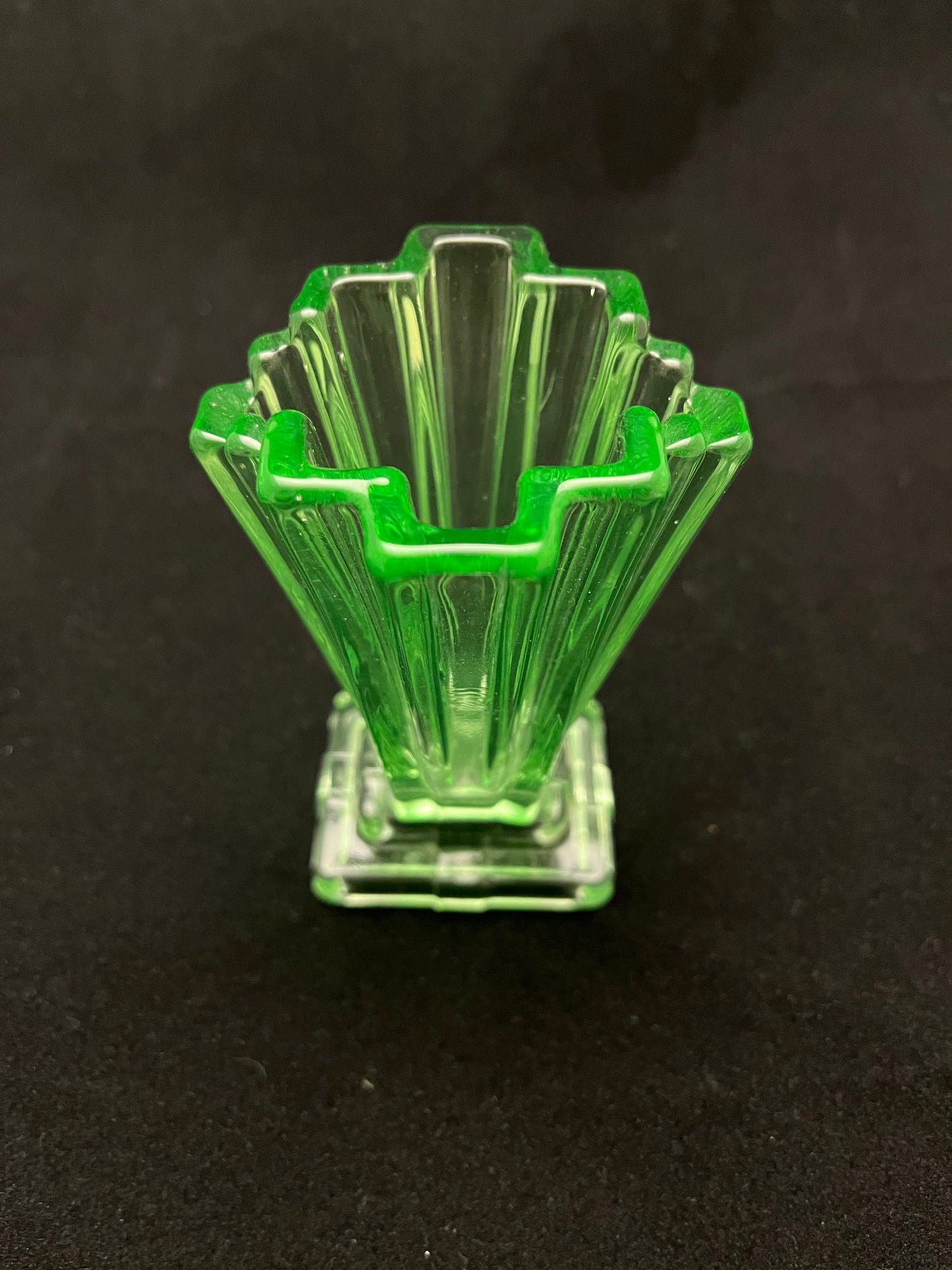 Art Deco Uranium Vase - Bagley & Co