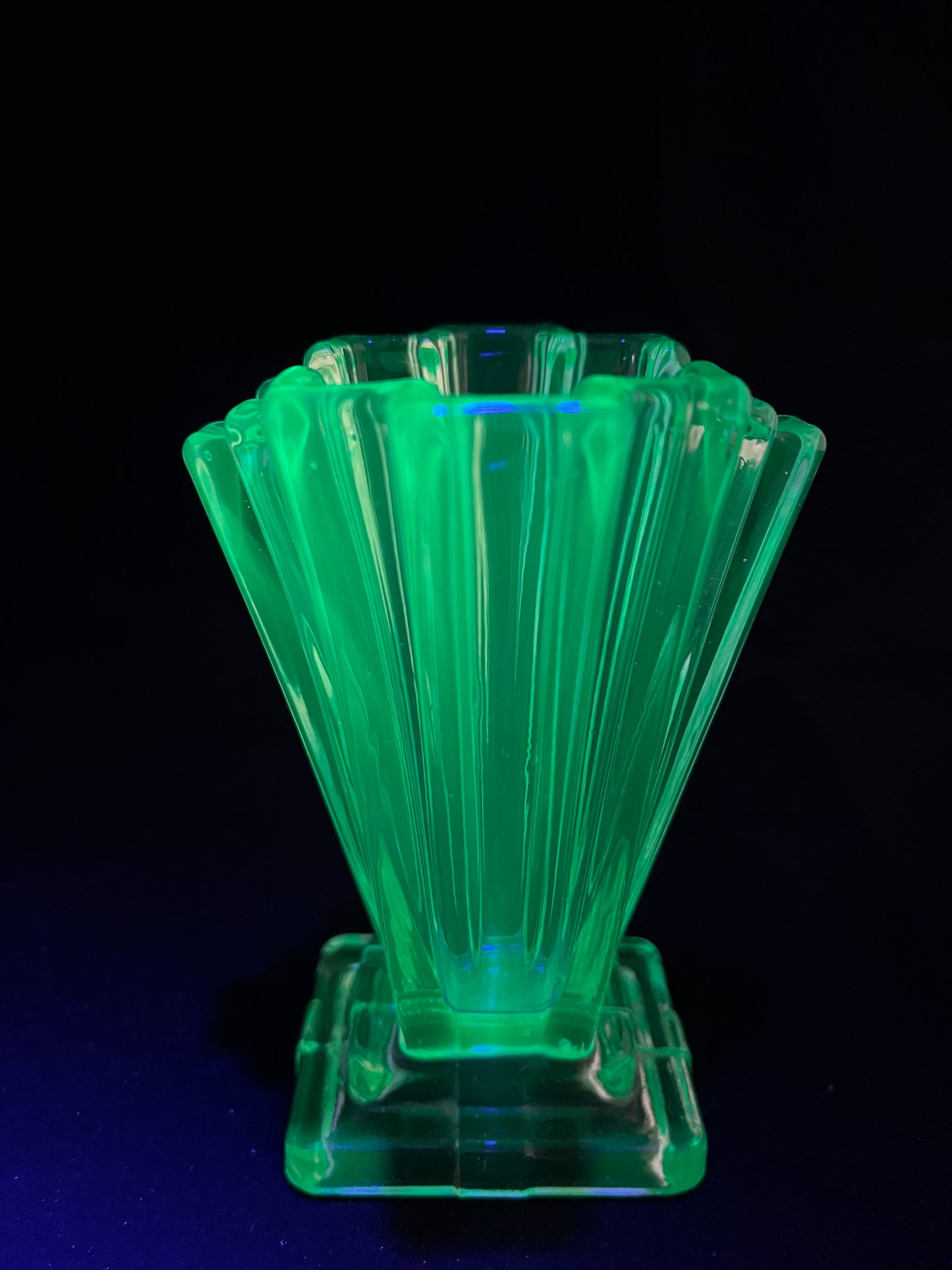 Art Deco Uranium Vase - Bagley & Co
