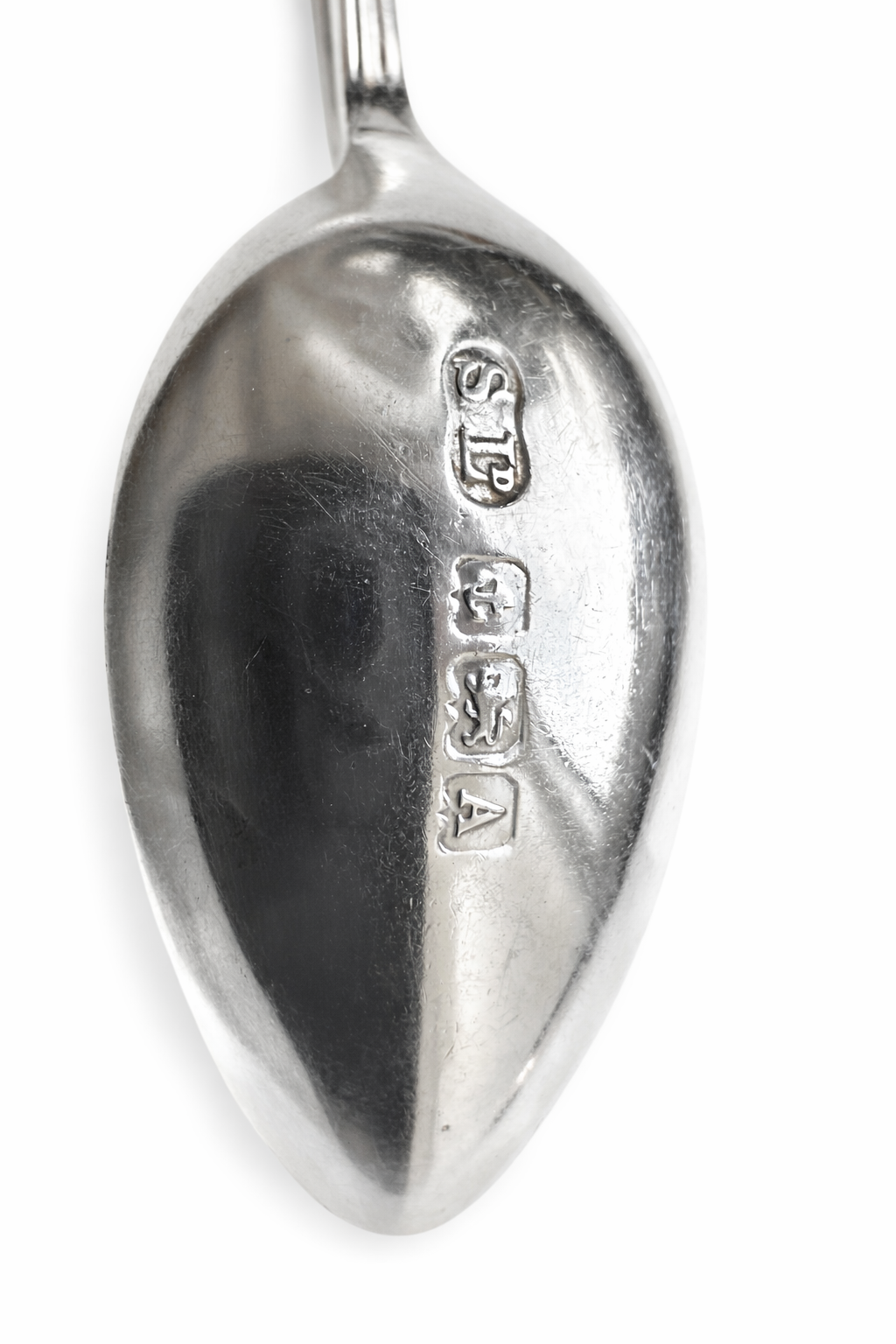 Engelse Art-Deco zilveren theelepelset (1925) – S. L. Deakin & Son – Sterling 925 – incl. suikertang & etui