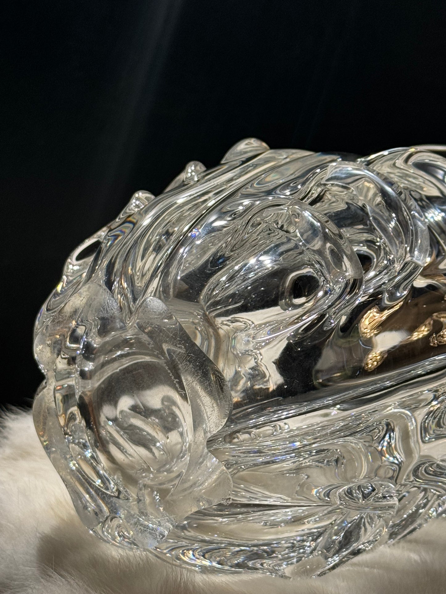 Val Saint Lambert Kristallen Vaas - Antonio & Guido Bon - Vintage Belgisch Kristal ca. 1950