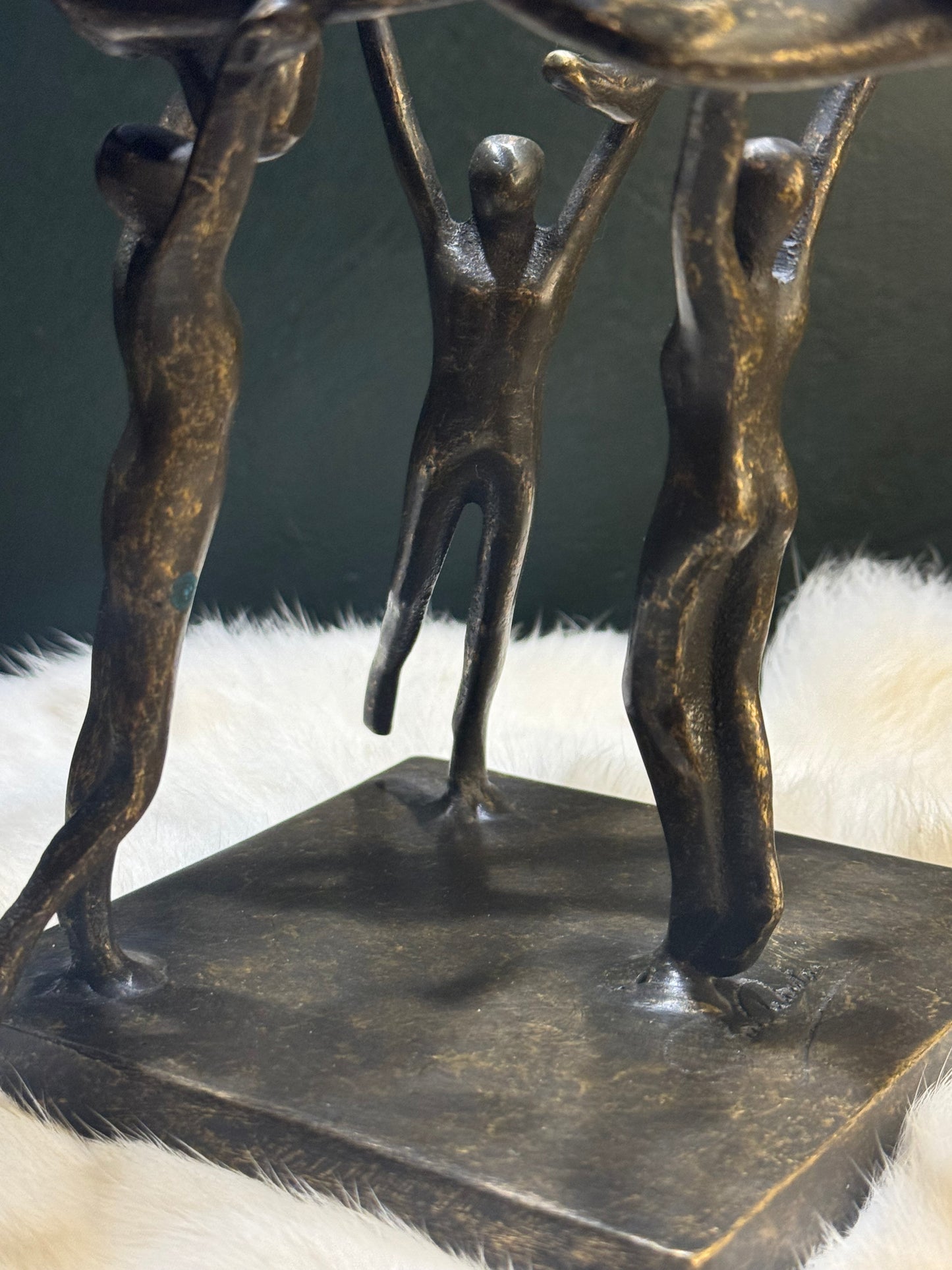 Benjamin Wouters (XX) - Bronzen Sculptuur 'Human Globe' - Hedendaagse Kunst