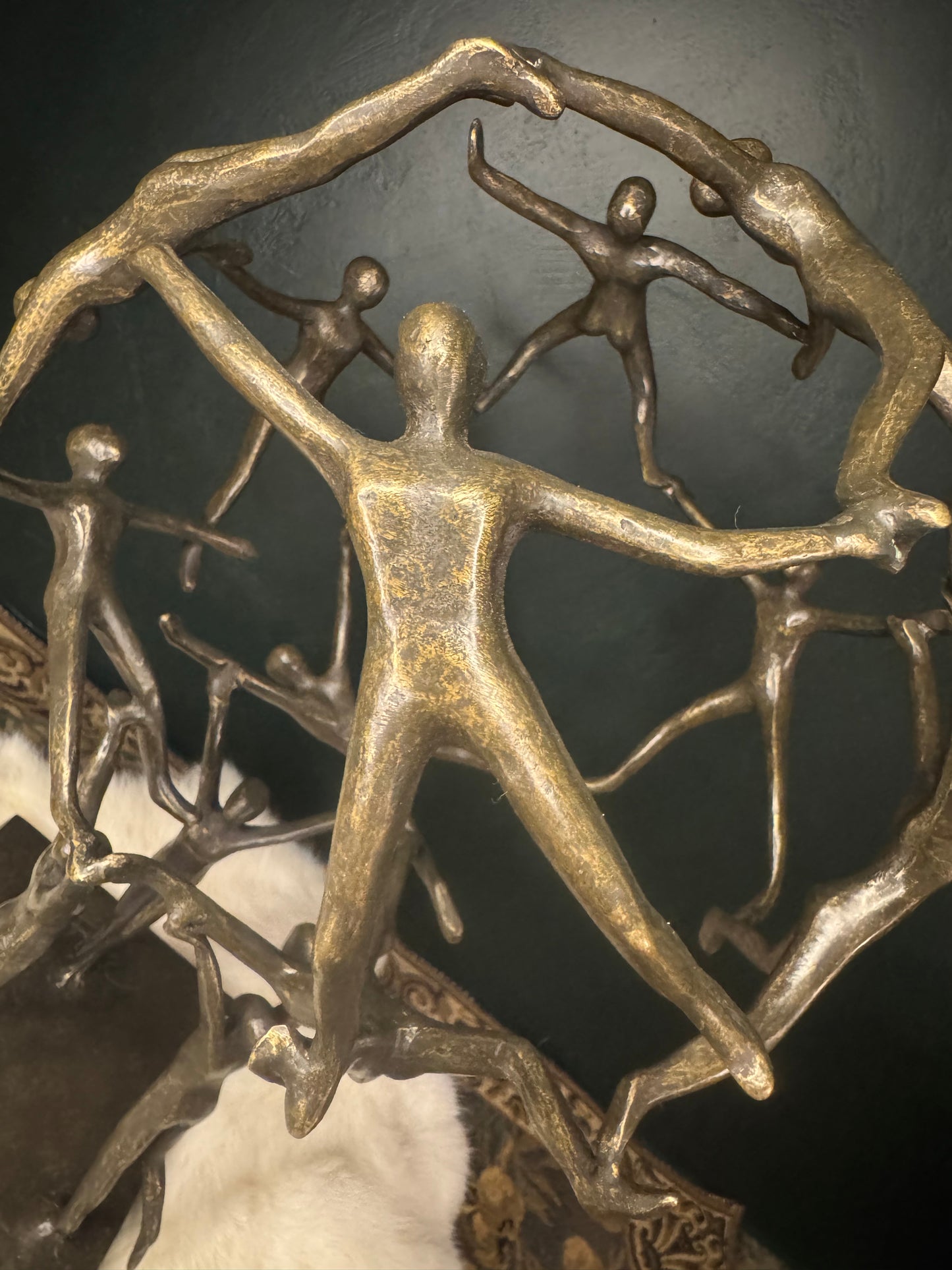 Benjamin Wouters (XX) - Bronzen Sculptuur 'Human Globe' - Hedendaagse Kunst