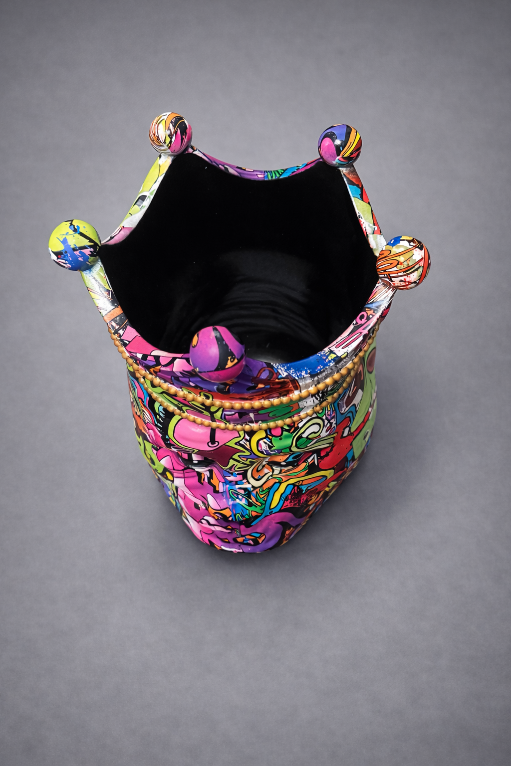 XL Gorilla Pop Art Sculptuur Vaas – Graffiti Design – Uniek Collector’s Statement