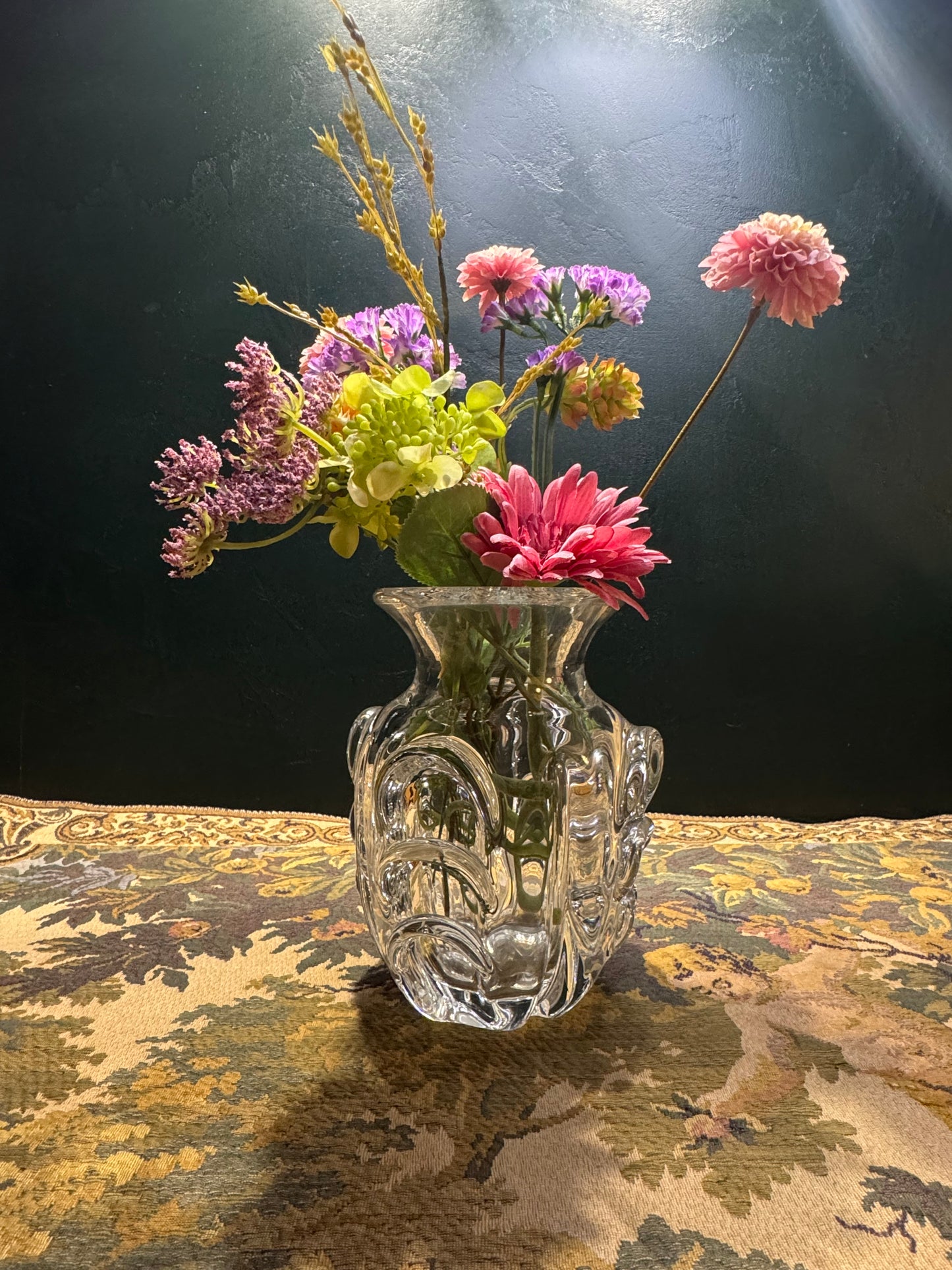 Val Saint Lambert Kristallen Vaas - Antonio & Guido Bon - Vintage Belgisch Kristal ca. 1950