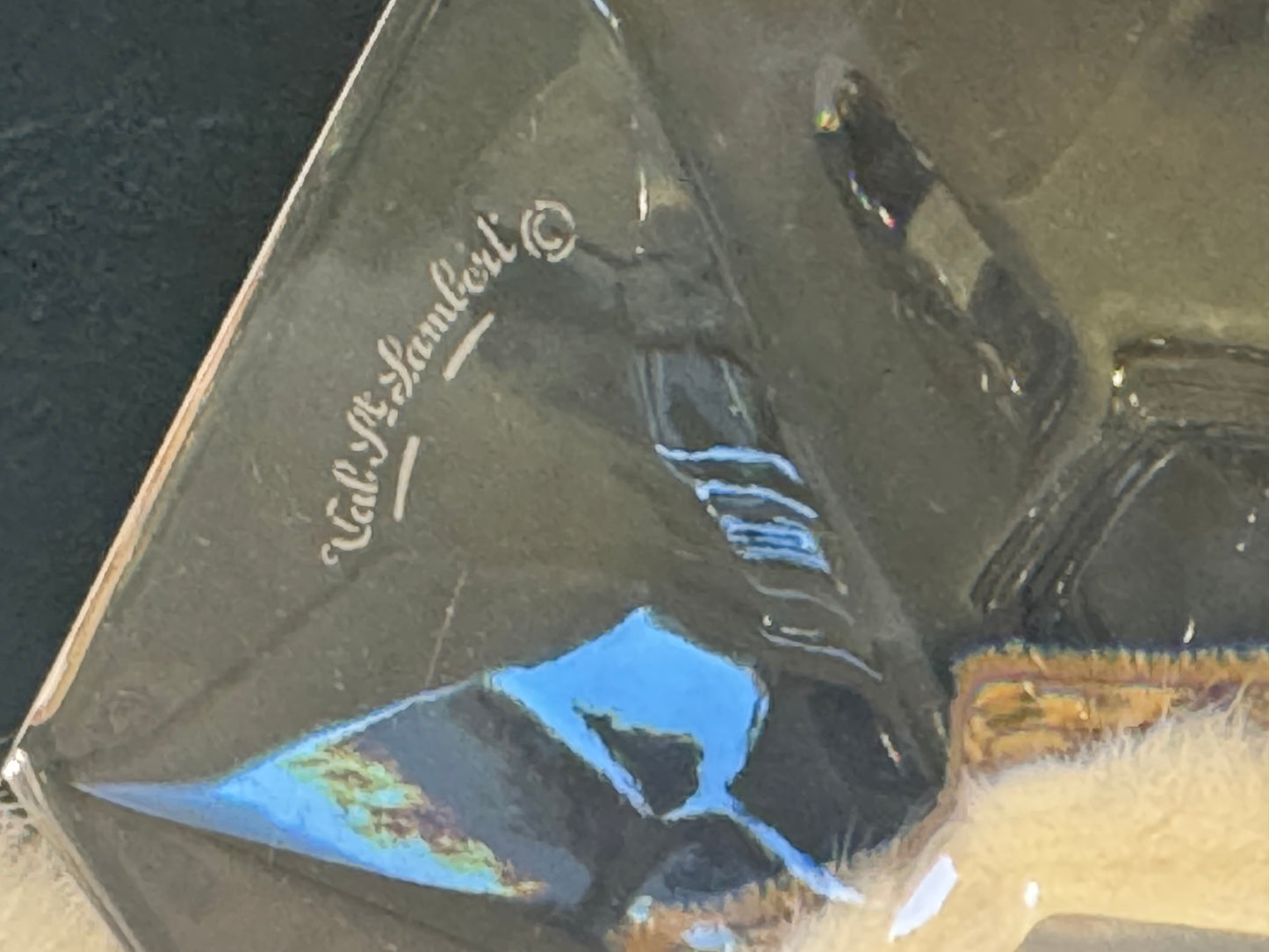 Val Saint Lambert Kristallen Kandelaren - Gesigneerd Set van 2, België