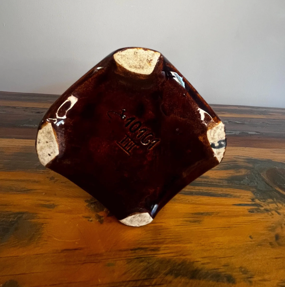 Antieke Art Nouveau Majolica Vaas - Barbotine Frankrijk 1900-1930 - Groot Formaat