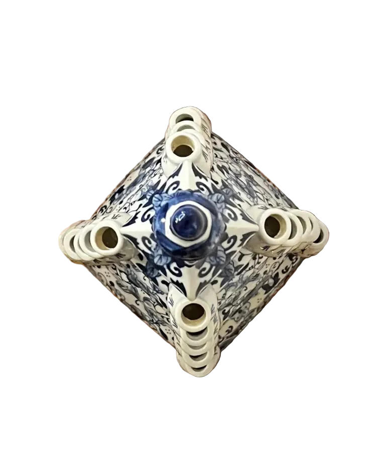 bovenaanzicht tulpenvaas