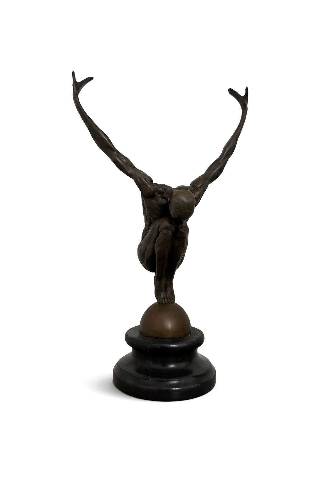 Milo (1910–1978) – Bronzen acrobaat in balans | Art Deco sculptuur