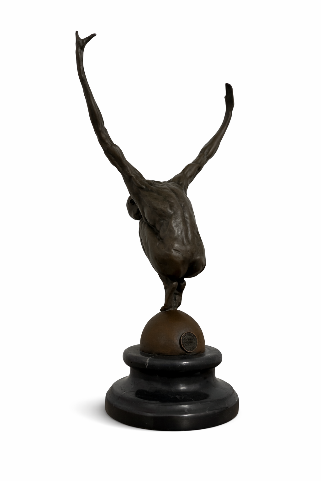 Milo (1910–1978) – Bronzen acrobaat in balans | Art Deco sculptuur
