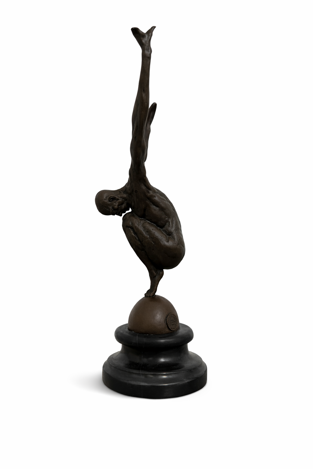 Milo (1910–1978) – Bronzen acrobaat in balans | Art Deco sculptuur