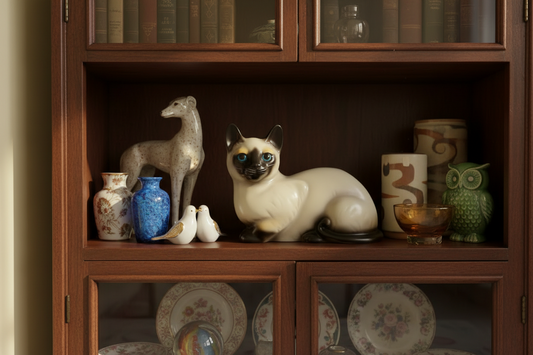 Vintage-Siamkatzenfigur - Boltze Bazar Deutschland 1960er/70er Jahre