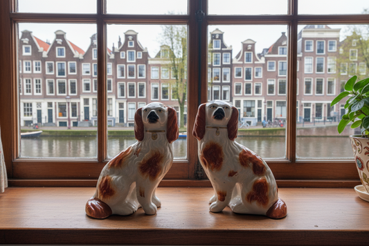 schouwbeeldjes op venster