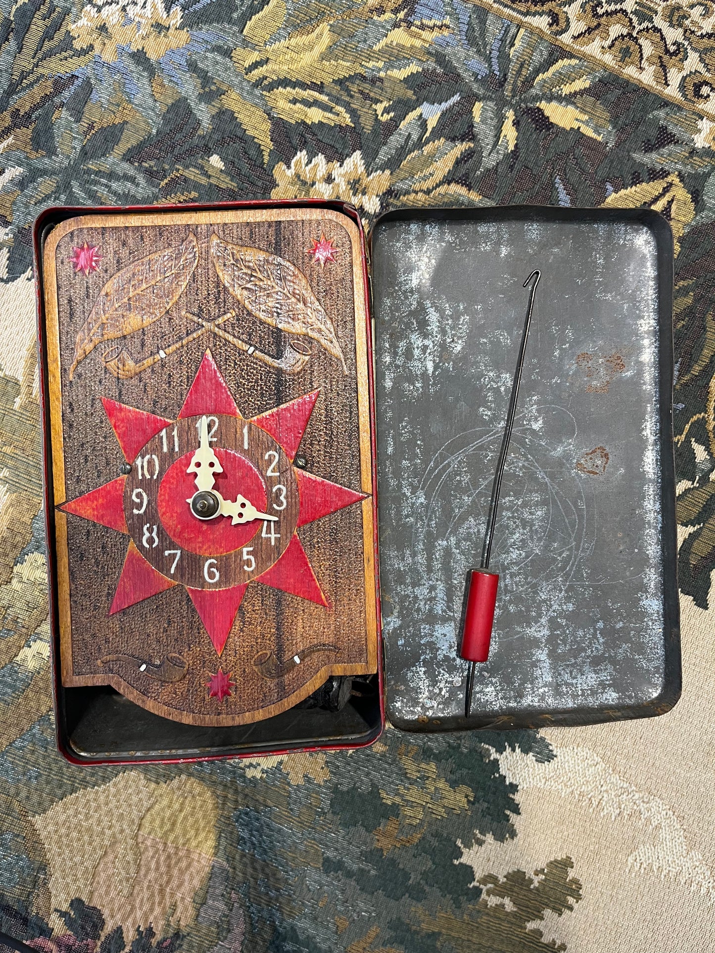 Tabaks- Roode Ster - Blik & Klokje