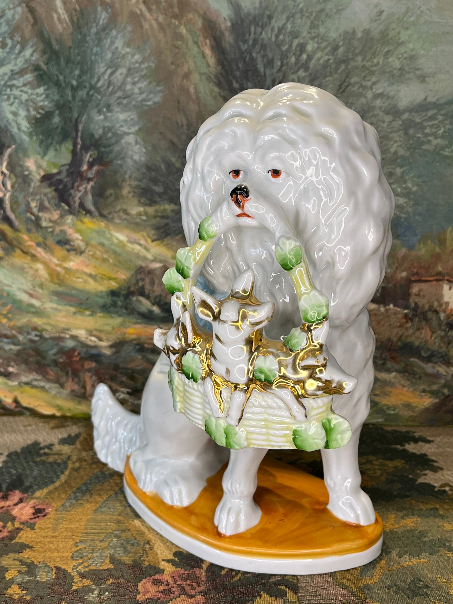 Staffordshire Schouwbeelden - Antiek Porselein Paar - Victoriaans England