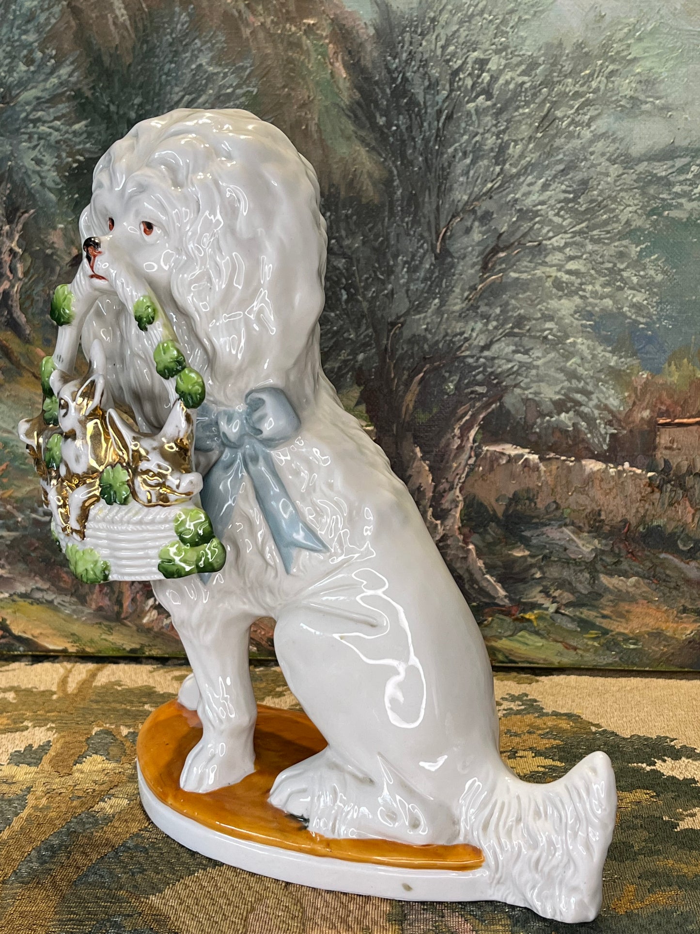 Staffordshire Schouwbeelden - Antiek Porselein Paar - Victoriaans England