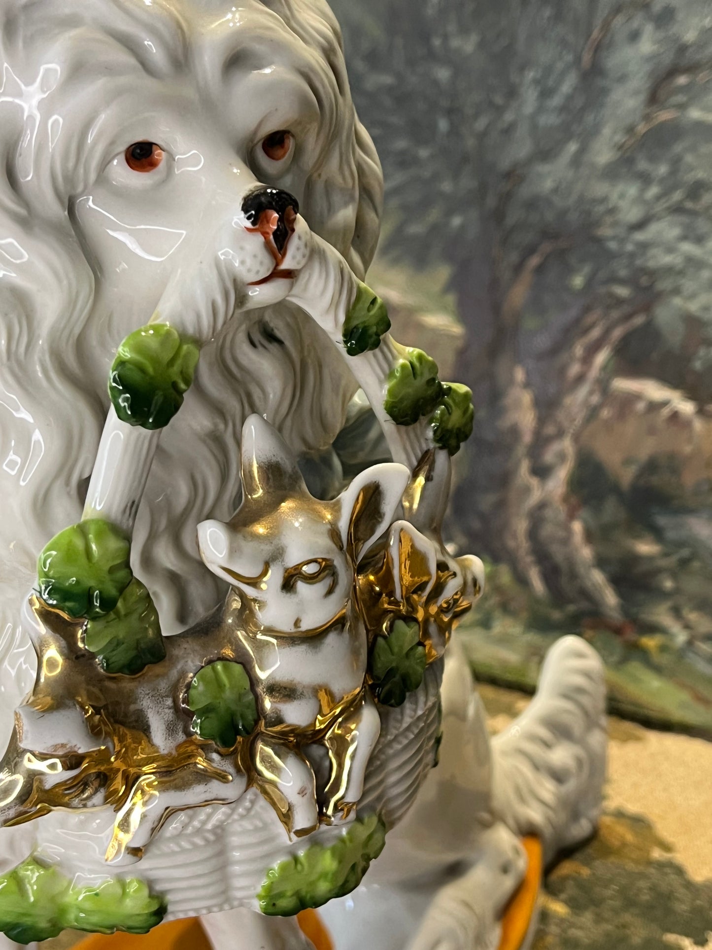 Staffordshire Schouwbeelden - Antiek Porselein Paar - Victoriaans England