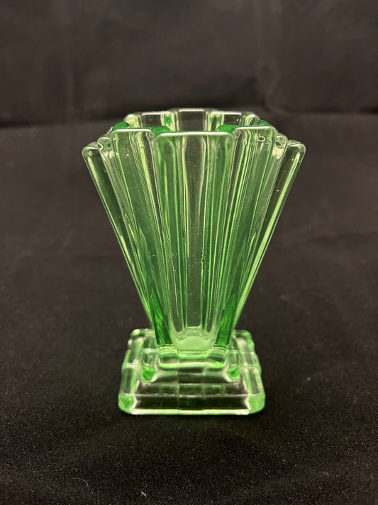 Art Deco Uranium Vase - Bagley & Co