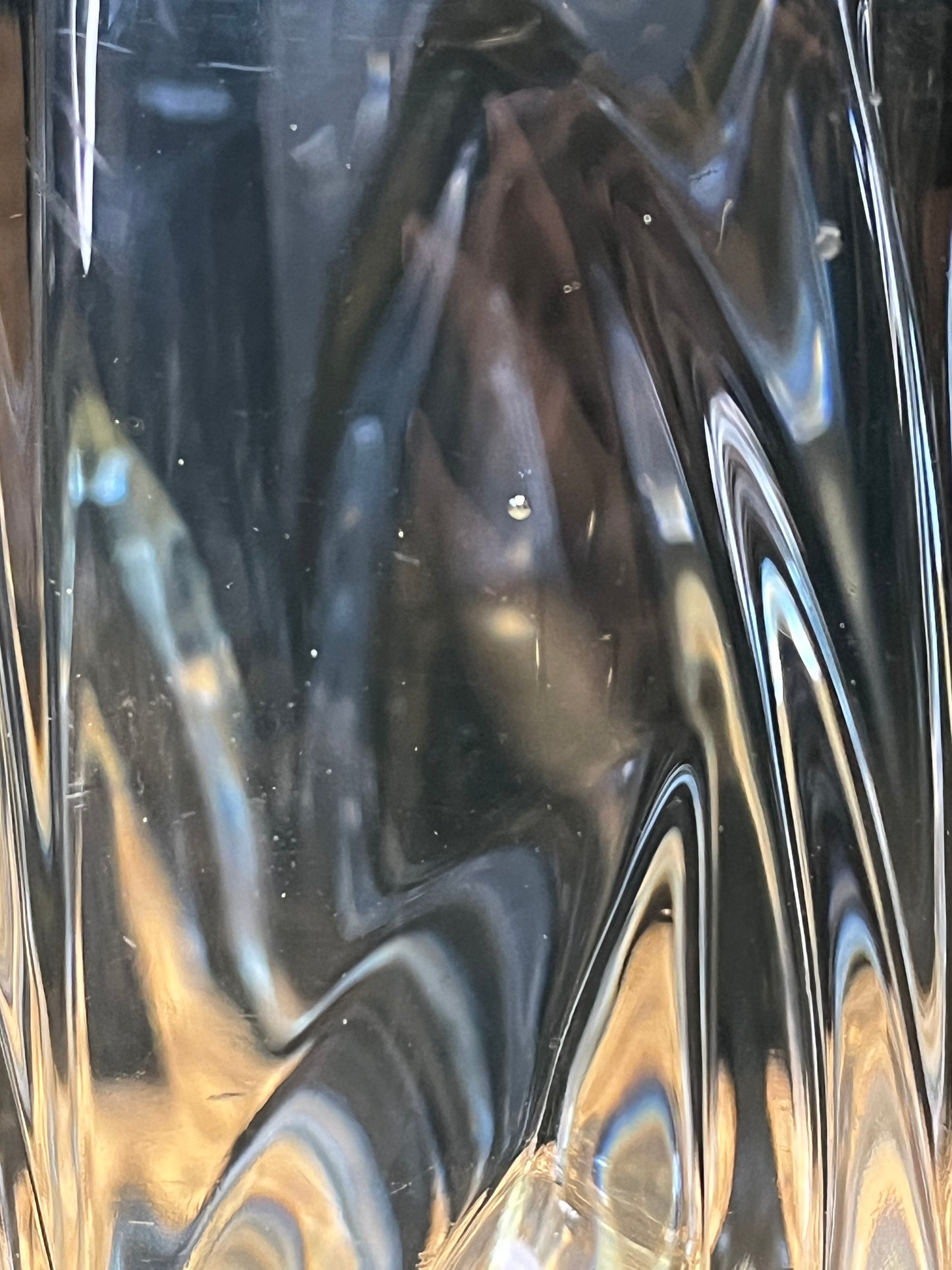 Vintage Murano Loodkristallen Vaas - Swirl Design, Italië