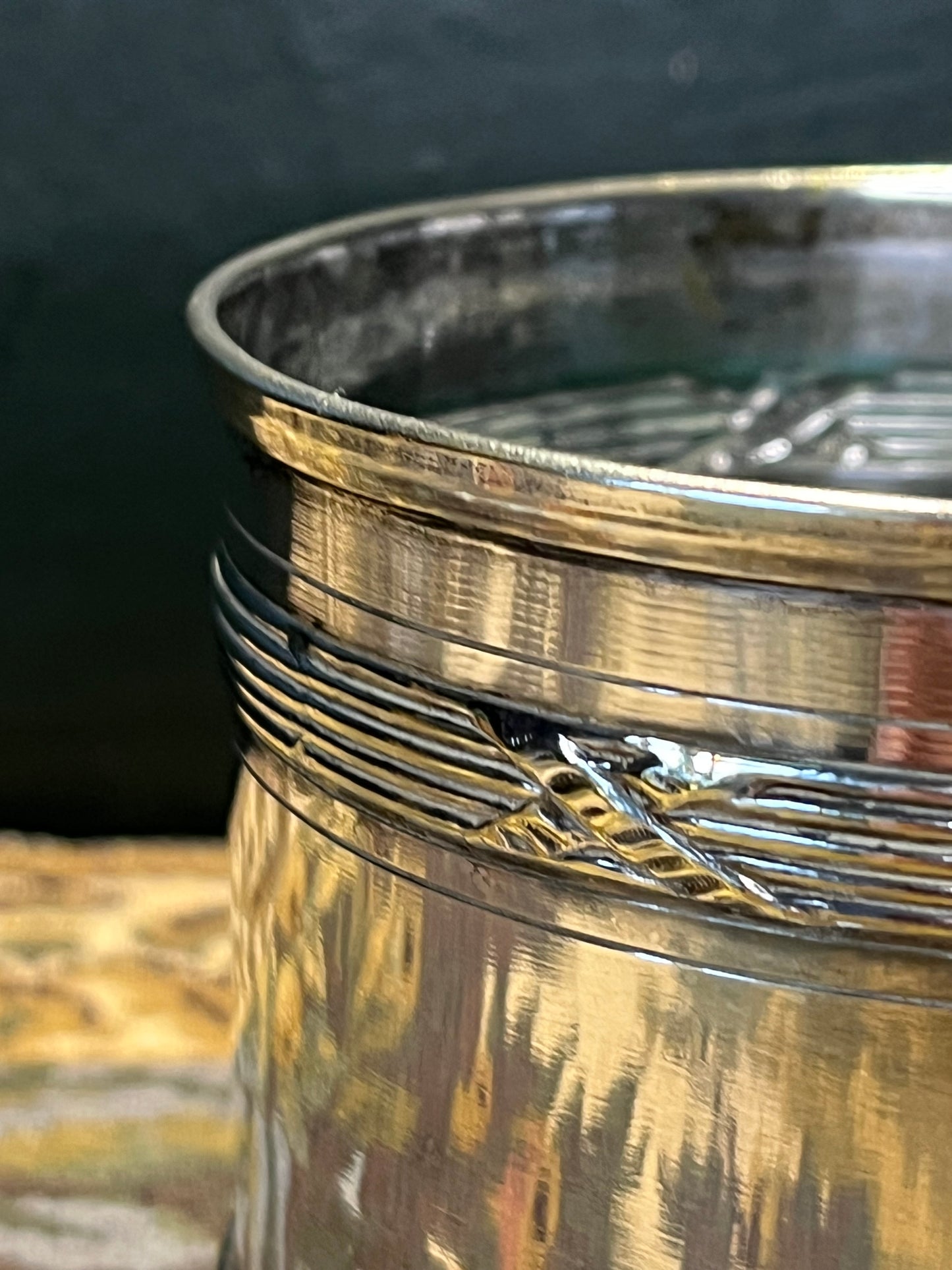 Antieke Verzilverde Wijnhouder - Neo-Lodewijk XVI Stijl, Laat 18e Eeuw