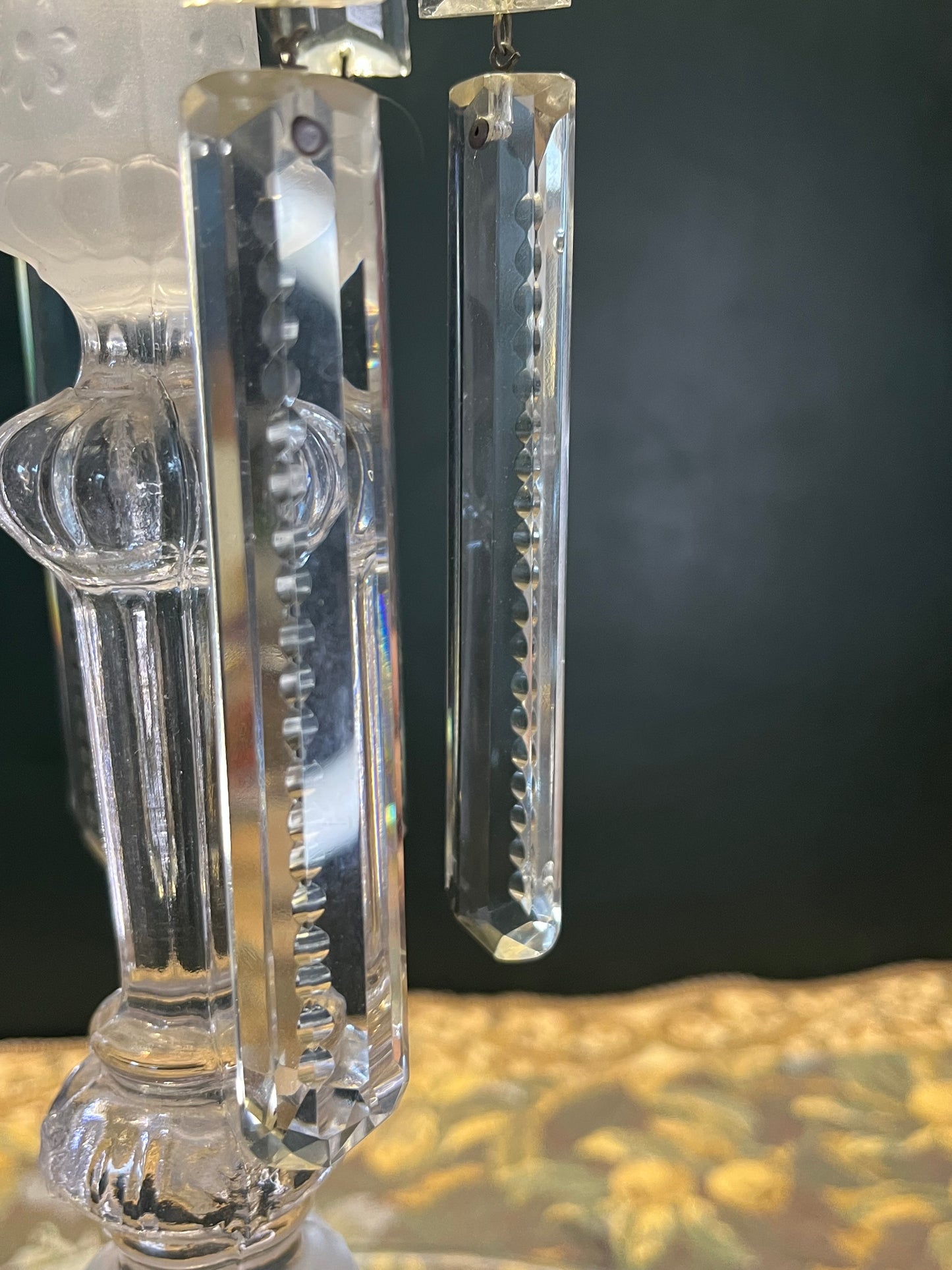 Val Saint Lambert Art Deco Griffoenen Kandelaren Set - Charles Graffart & René Delvenne