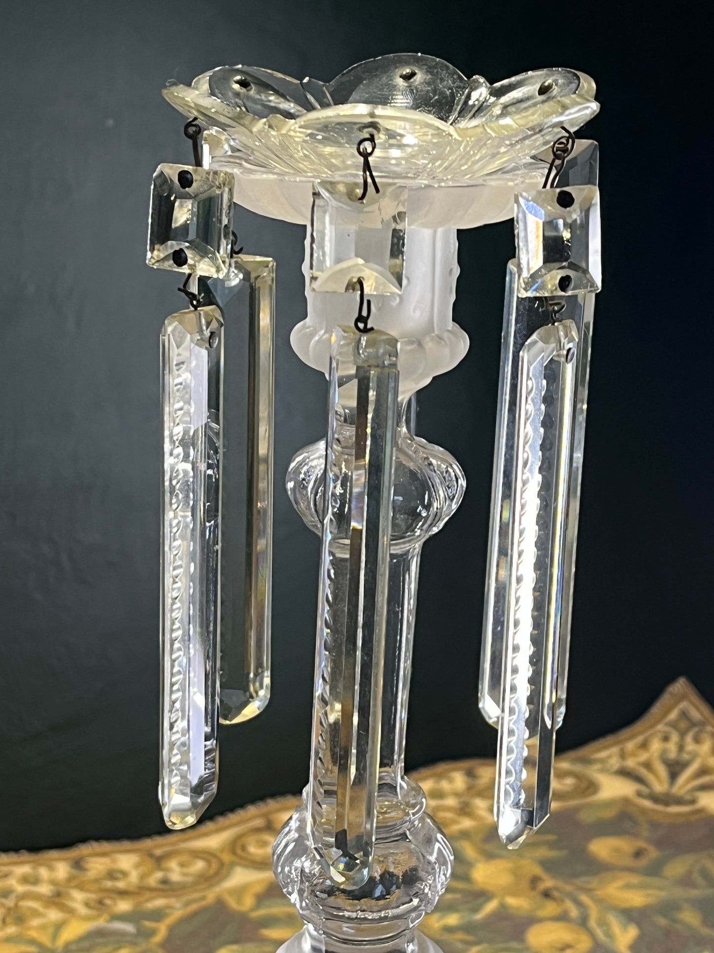 Val Saint Lambert Art Deco Griffoenen Kandelaren Set - Charles Graffart & René Delvenne