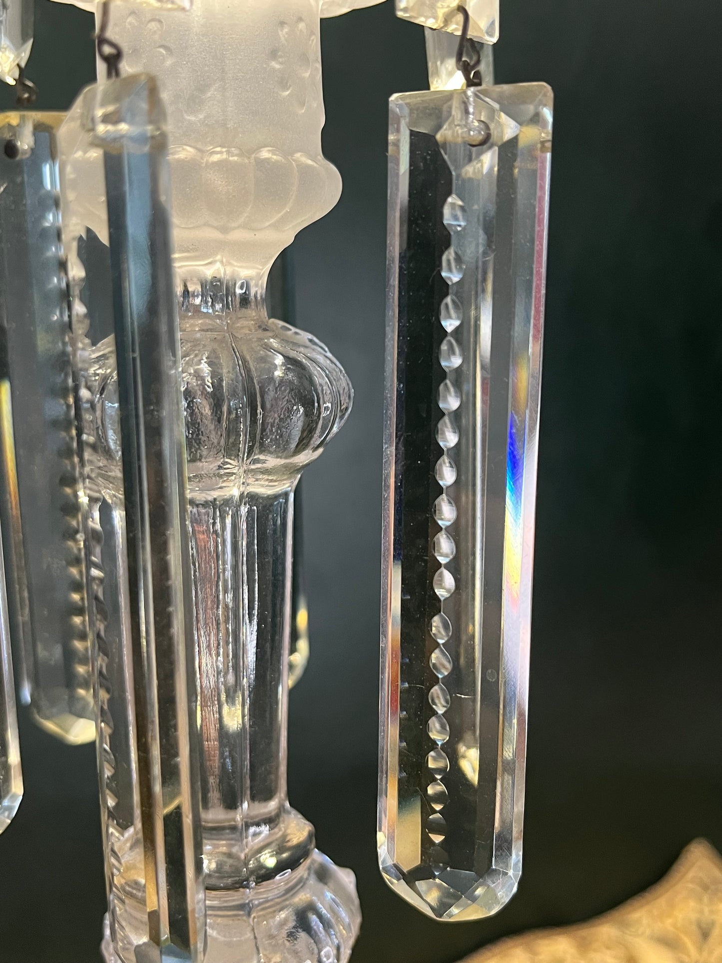 Val Saint Lambert Art Deco Griffoenen Kandelaren Set - Charles Graffart & René Delvenne