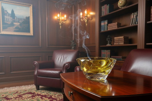 asbak in een rokersruimte