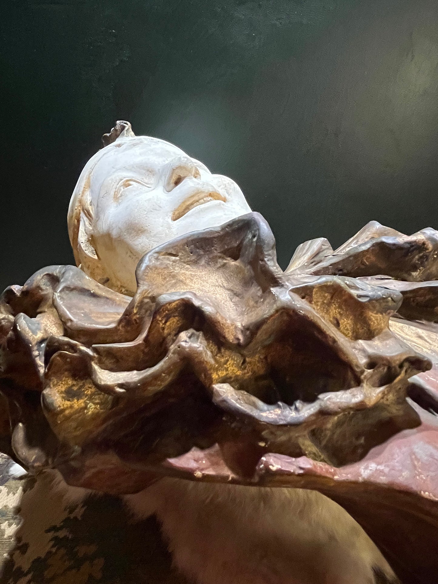 Antieke Jugendstil Pierrot Gipsen Buste - 20e Eeuw