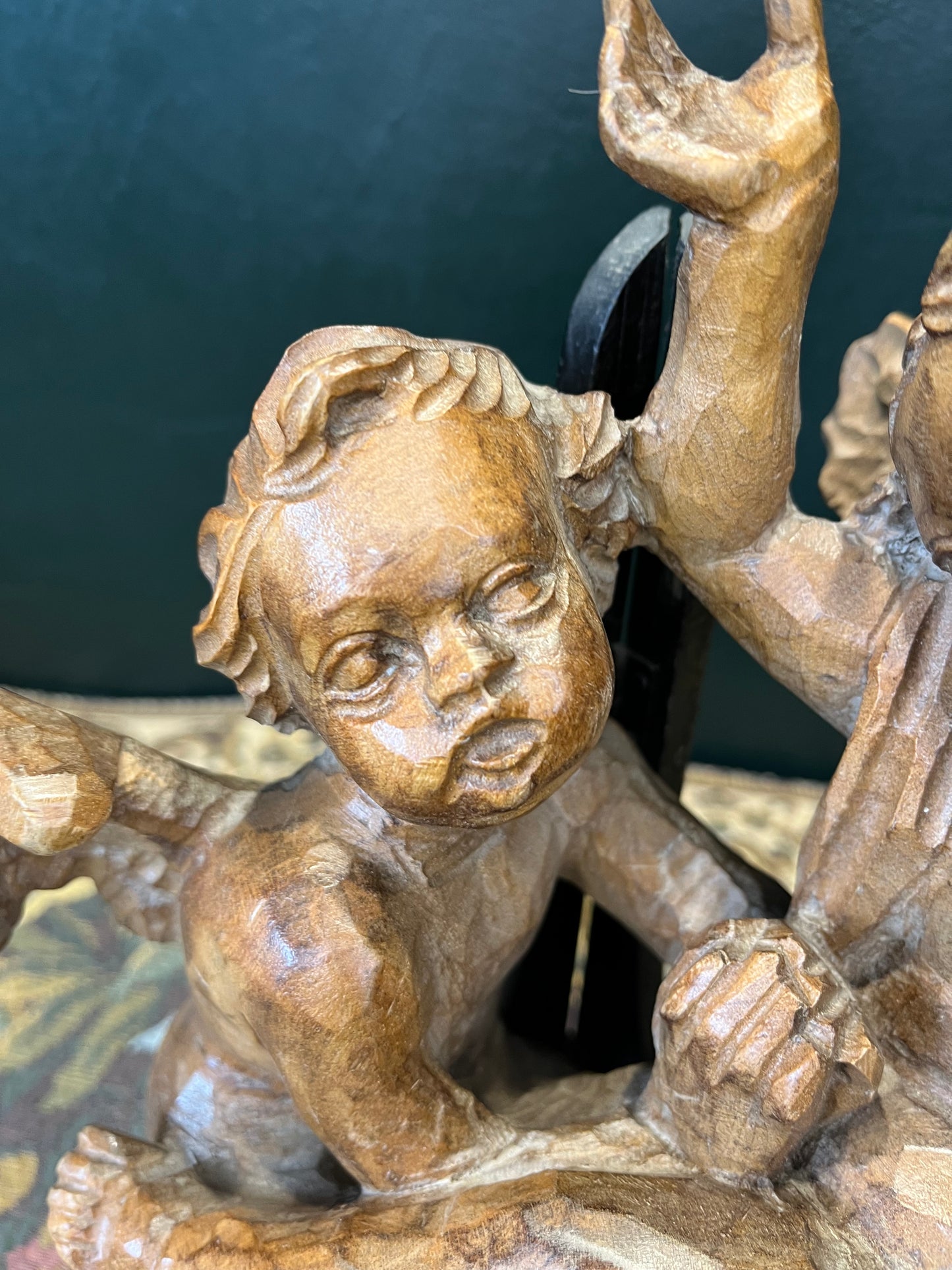 Antieke Barokke Cherubijnen - Handgesneden Hout, Italië ca. 1700