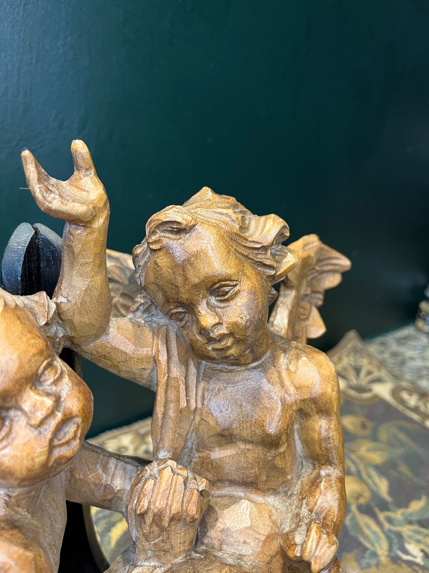 Antieke Barokke Cherubijnen - Handgesneden Hout, Italië ca. 1700