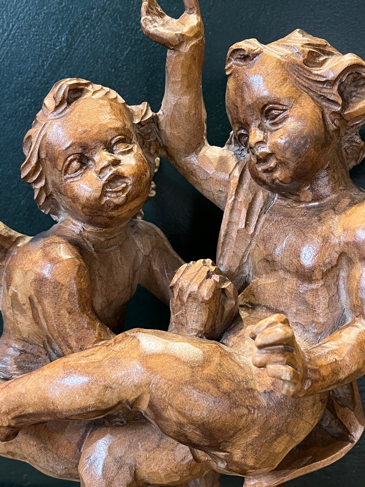 Antieke Barokke Cherubijnen - Handgesneden Hout, Italië ca. 1700