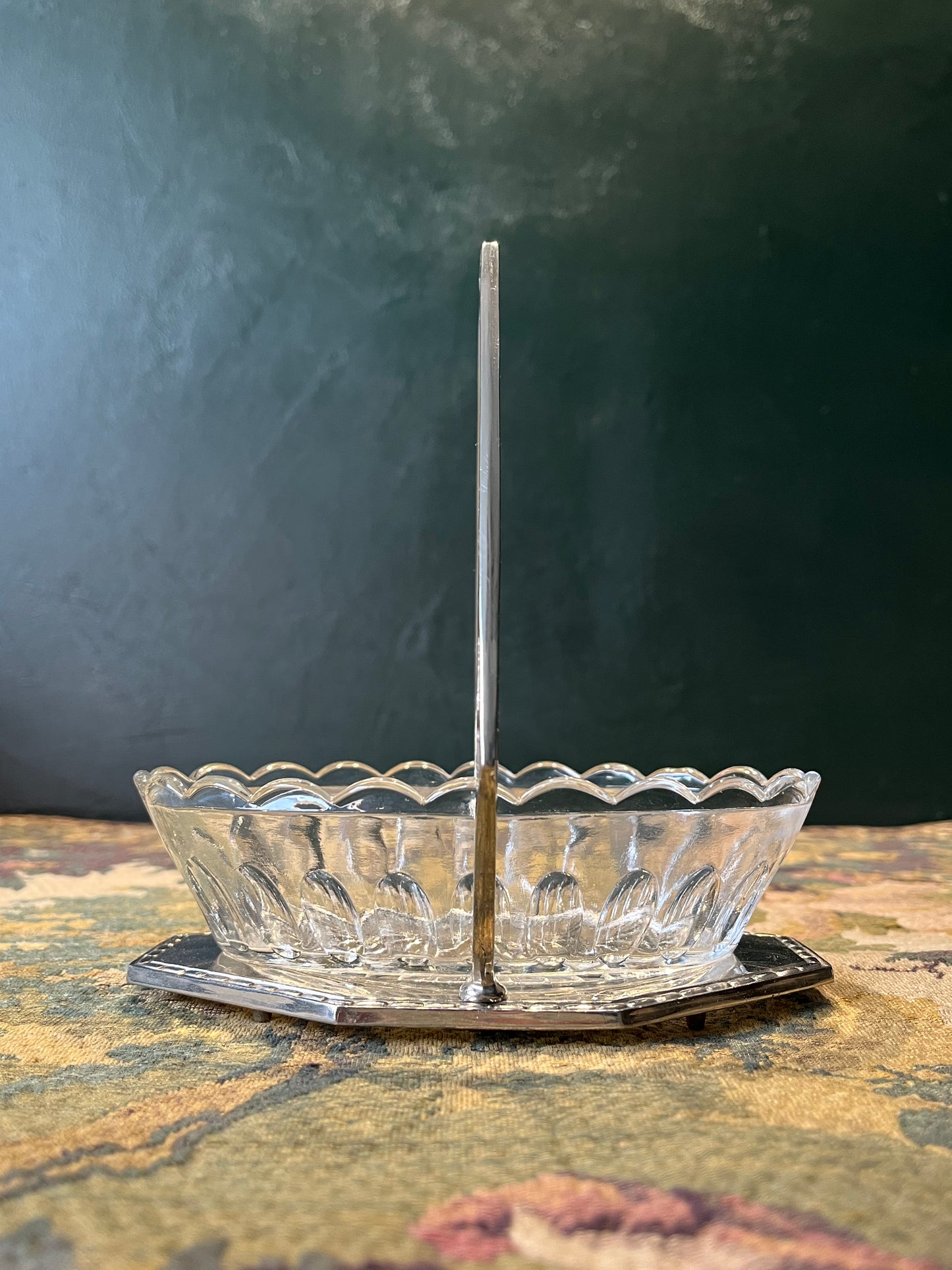 Antieke Jugendstil Bonbonnière - Kristalglas, ca. 1910