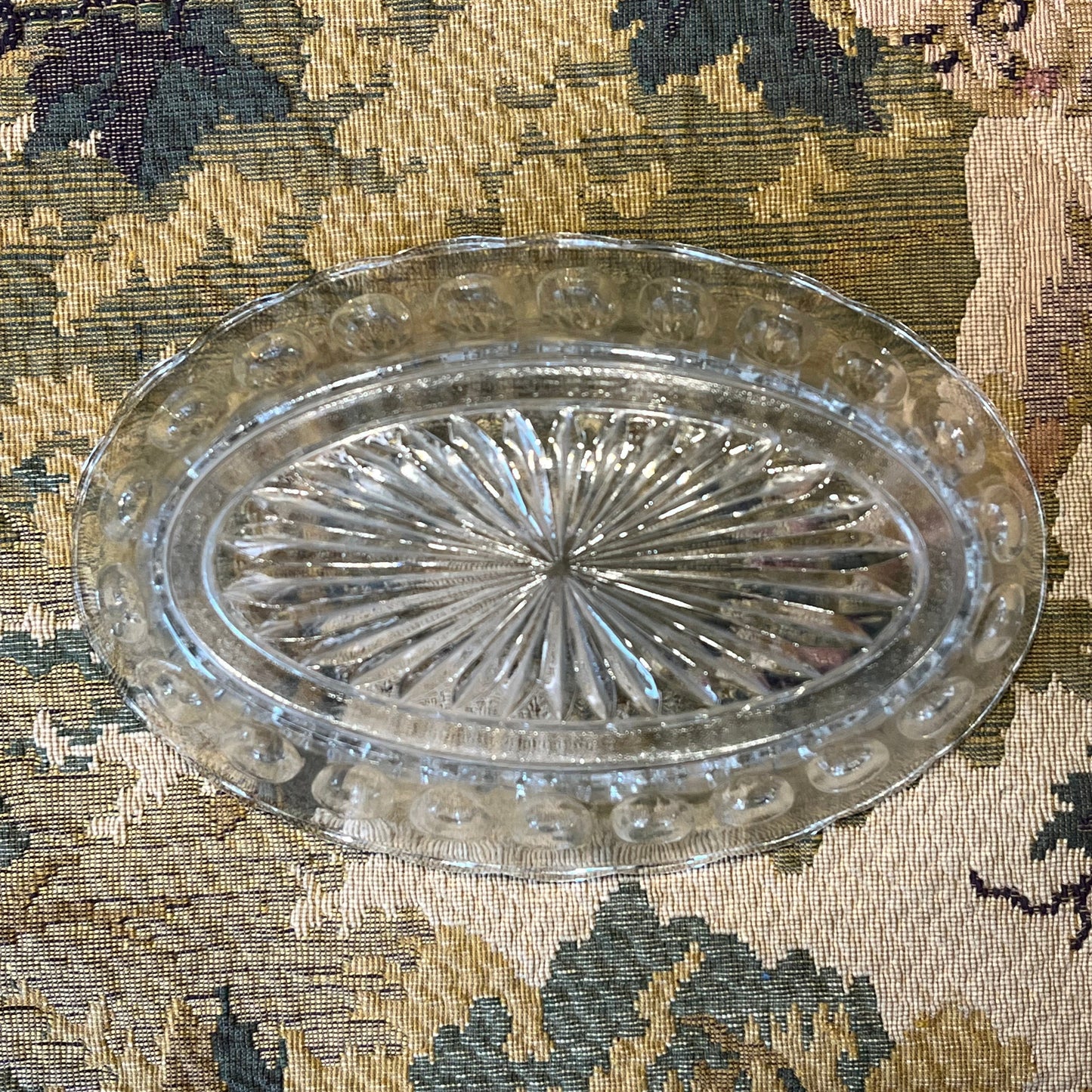 onderaanzicht glazen schaaltje