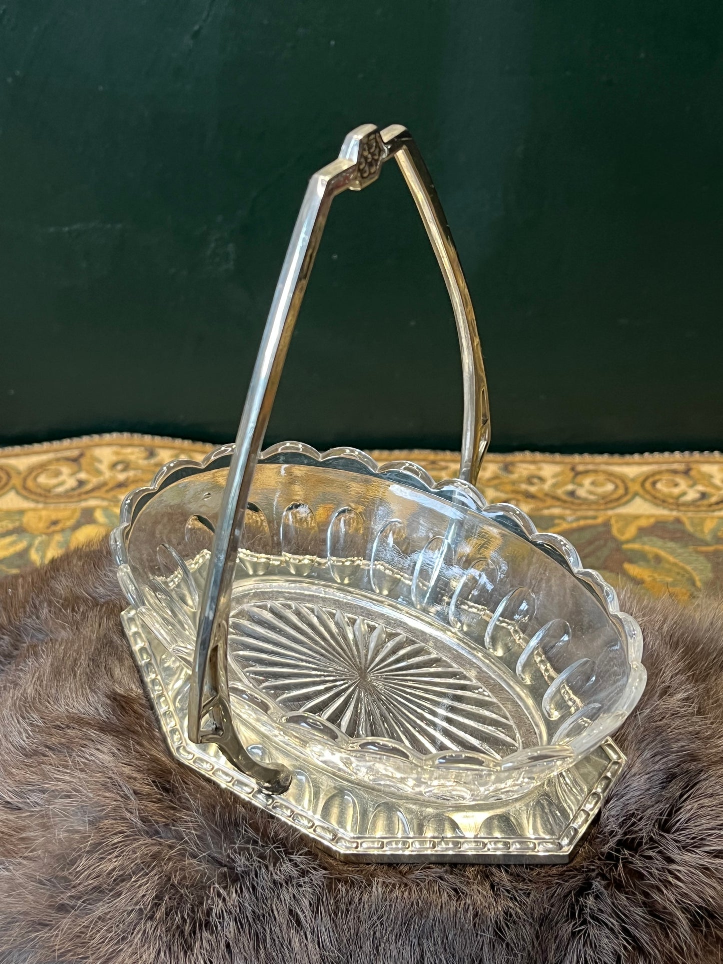 Antieke Jugendstil Bonbonnière - Kristalglas, ca. 1910