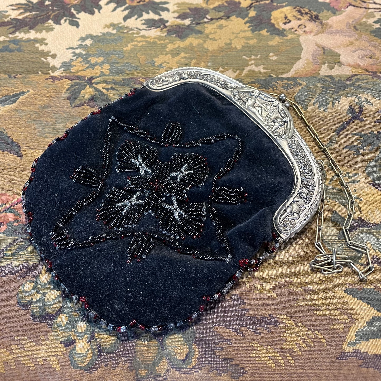 Antieke Art Nouveau & Art Deco Tasjes ca. 1900 – Alpaca Zilver & Glasparel