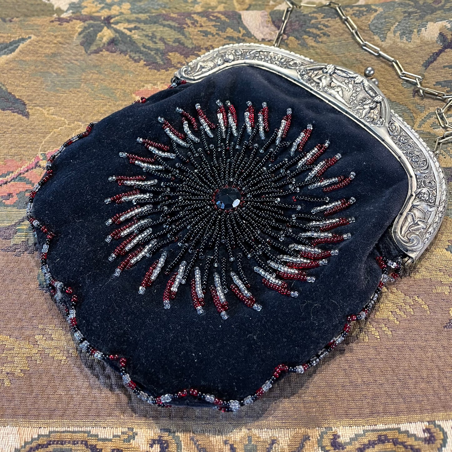 Antieke Art Nouveau & Art Deco Tasjes ca. 1900 – Alpaca Zilver & Glasparel