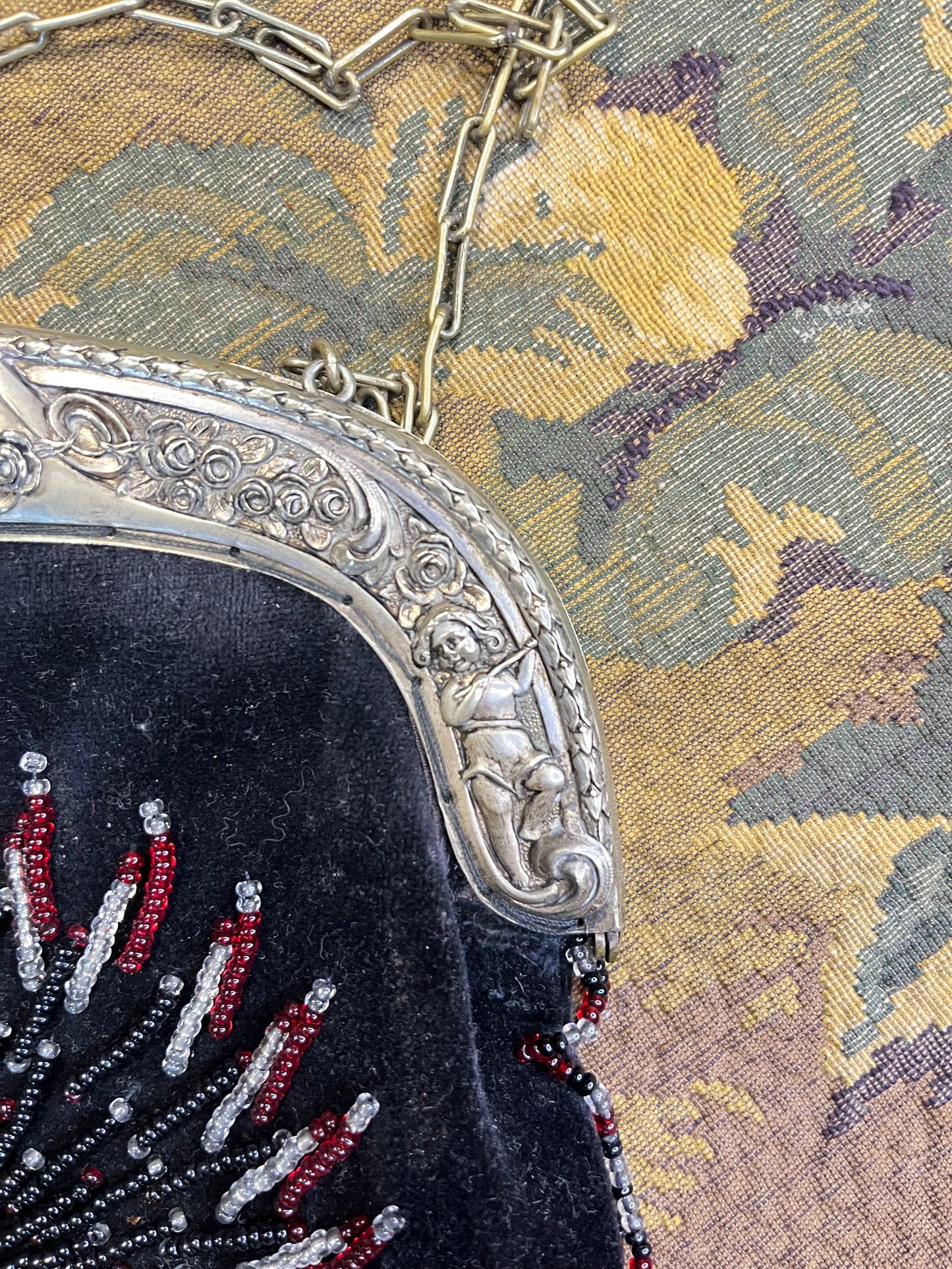 Antieke Art Nouveau & Art Deco Tasjes ca. 1900 – Alpaca Zilver & Glasparel