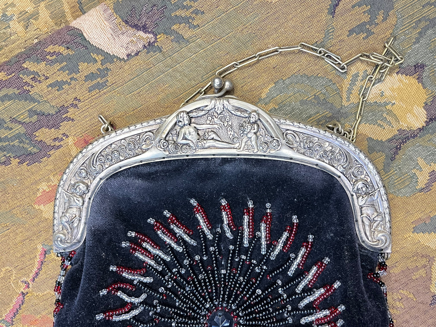 Antieke Art Nouveau & Art Deco Tasjes ca. 1900 – Alpaca Zilver & Glasparel