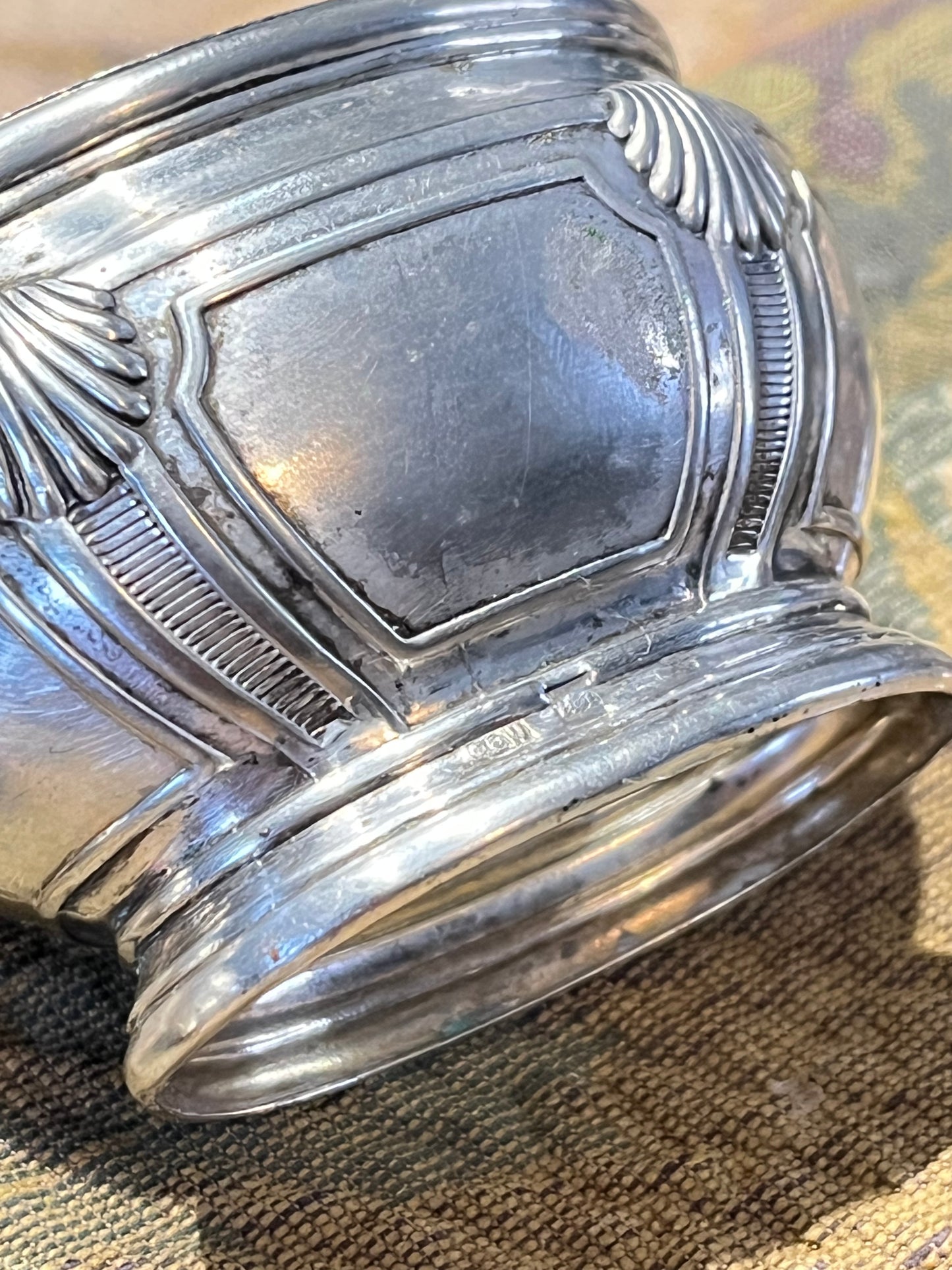 Antieke Zilveren Salerons Médicis ca. 1900 | Massief Zilver met Glazen Inzet