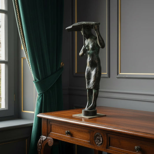 Frans Carlier – 'Truuke Trampel' – Bronzen Sculptuur – Maquette van Straatbeeld Brunssum – 1979